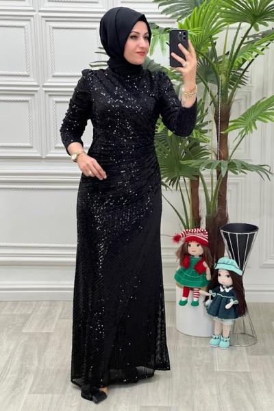 4252 ELBISE Siyah
