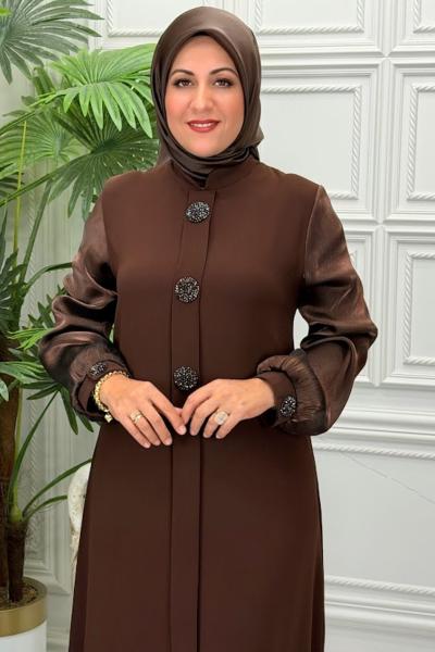 4253 Elbise Kahverengi