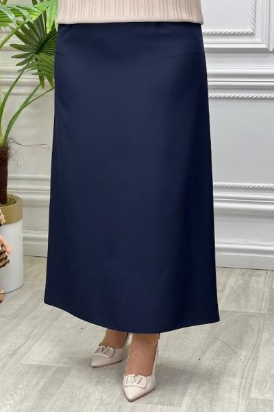 4329 Klasik Etek Lacivert