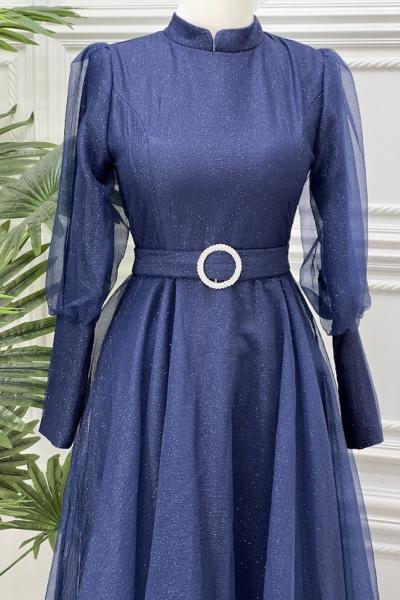 4340 Ebrar Elbise Lacivert