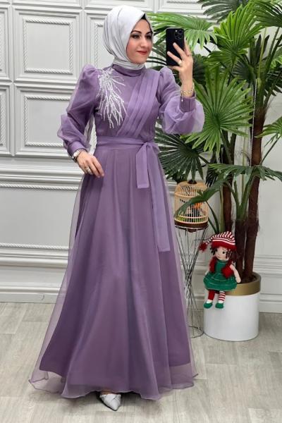 4355 Elbise Lila