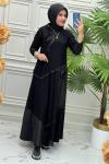 4356 Elbise  Siyah