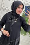 4356 Elbise  Siyah