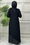 4356 Elbise  Siyah