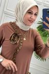 4356 Elbise  Taba