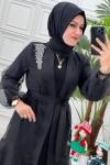 4400 Hürrem Abaya Siyah