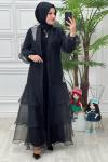 4400 Hürrem Abaya Siyah
