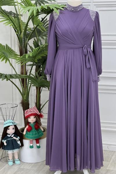 4408 Zemheri Elbise Lila