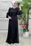 4408B Elbise Siyah