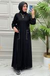 4411  Elbise  Siyah