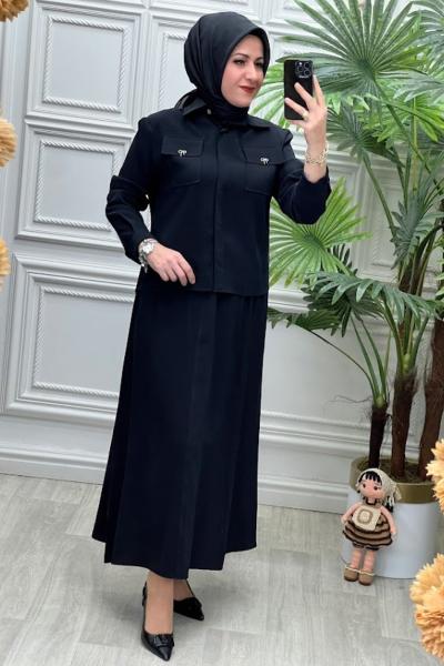 442 Tunik Takım Siyah