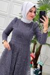 4427 Mahidevran Elbise Lila