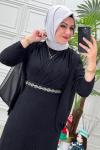 4441 Güneş Elbise Siyah
