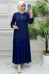 4450 Elbise   İndigo