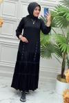 4450 Elbise  Siyah