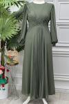 4451 Elbise Yeşil
