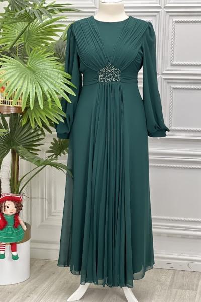 4451 Elbise Zümrüt