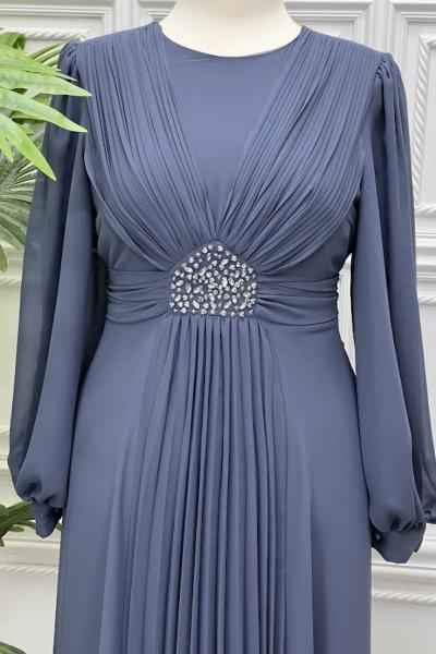 4451 Elbise Antrasit