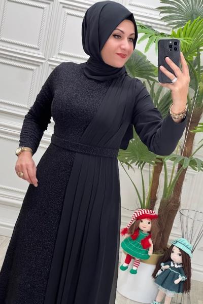 4462 ELBİSE Siyah