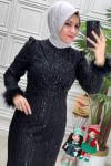4490 Elbise Siyah