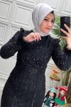 4490 Elbise Siyah