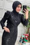 4492 Elbise Siyah