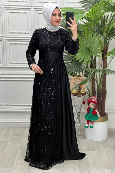4522 Elbise Siyah