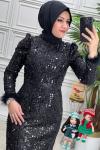 4540 Elbise Siyah