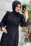 4561 Elbise Siyah
