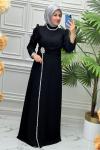 4602 Elbise  Siyah