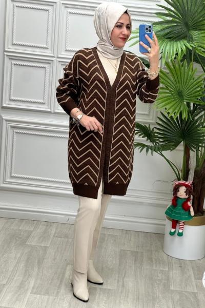 4679 Hırka Kahverengi