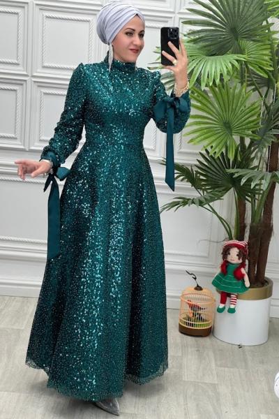 4713 Elbise Zümrüt