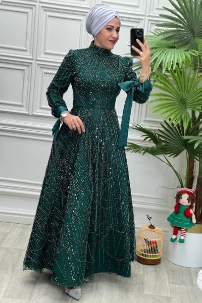 4715 Elbise Zümrüt