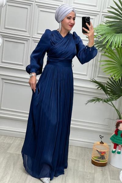 4721 Elbise Lacivert