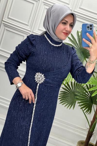 4781 Elbise  Lacivert