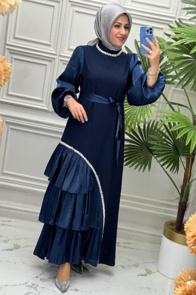 4793 Elbise  Lacivert