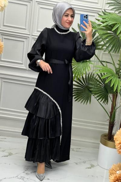 4793 Elbise  Siyah