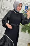 4793 Elbise  Siyah