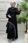 4793 Elbise  Siyah