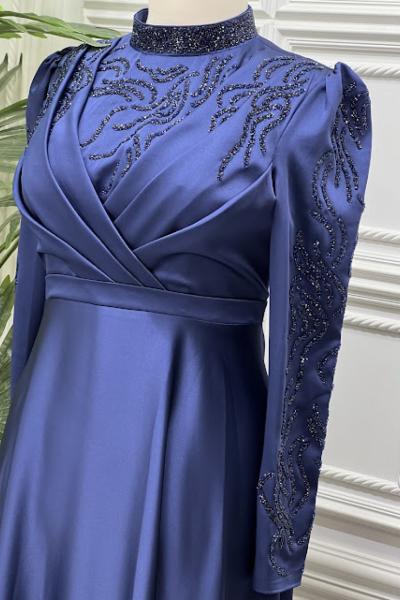 4805 Elbise Lacivert