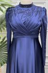 4805 Elbise Lacivert