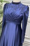 4805 Elbise Lacivert