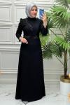 4809 Elbise  Siyah