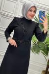4809 Elbise  Siyah