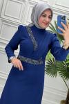 4809 Elbise  İndigo