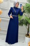 4809 Elbise  İndigo