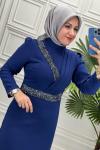 4809 Elbise  İndigo