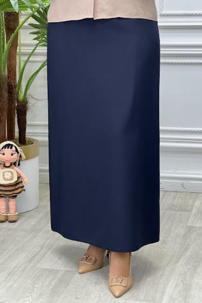 4834 Kemerli Etek  Lacivert