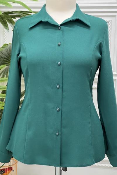 4847B Gömlek Zümrüt