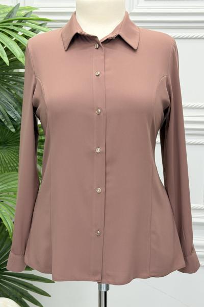 4847B Gömlek Kahverengi